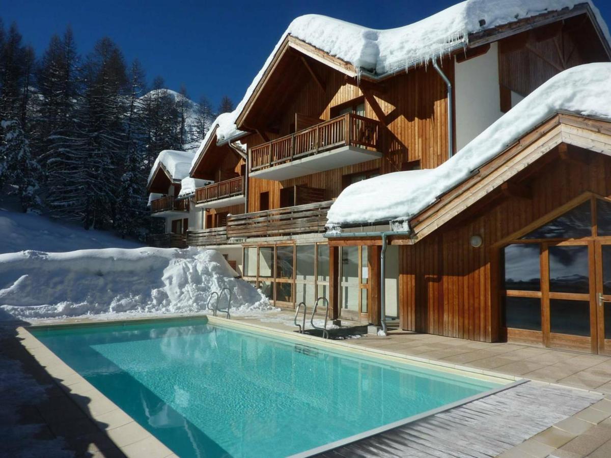 莱索尔Chalet Mitoyen Aux Orres 1800 Avec Piscine Chauffee, Sauna, Hammam, Pour 6/7 Pers. A Deux Pas Des Pistes - Fr-1-322-114别墅 外观 照片