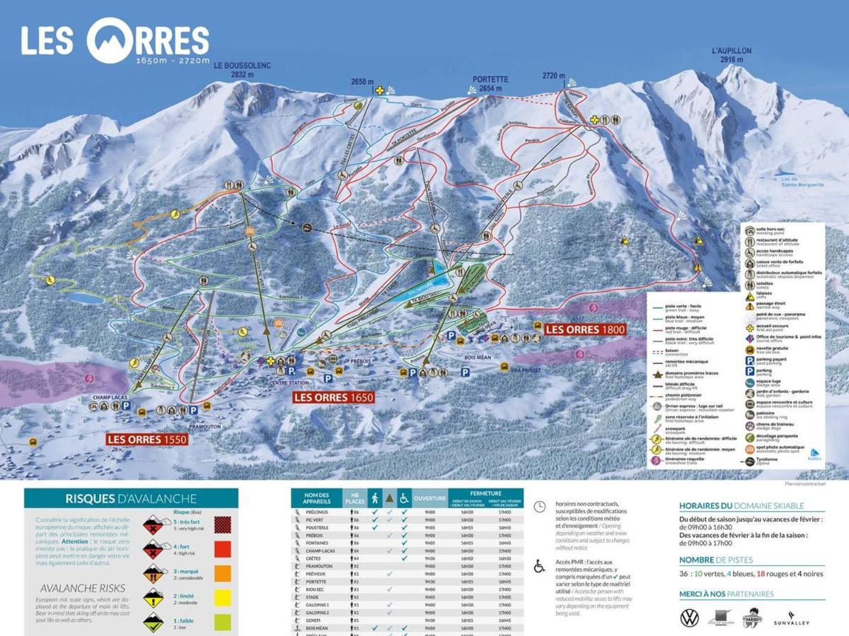 莱索尔Chalet Mitoyen Aux Orres 1800 Avec Piscine Chauffee, Sauna, Hammam, Pour 6/7 Pers. A Deux Pas Des Pistes - Fr-1-322-114别墅 外观 照片